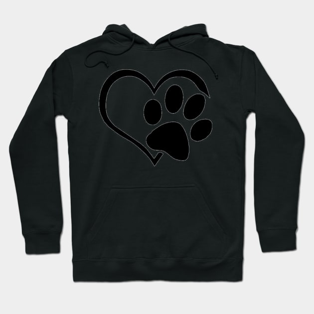 My Valentine Has Paws Hoodie by Alexander S.